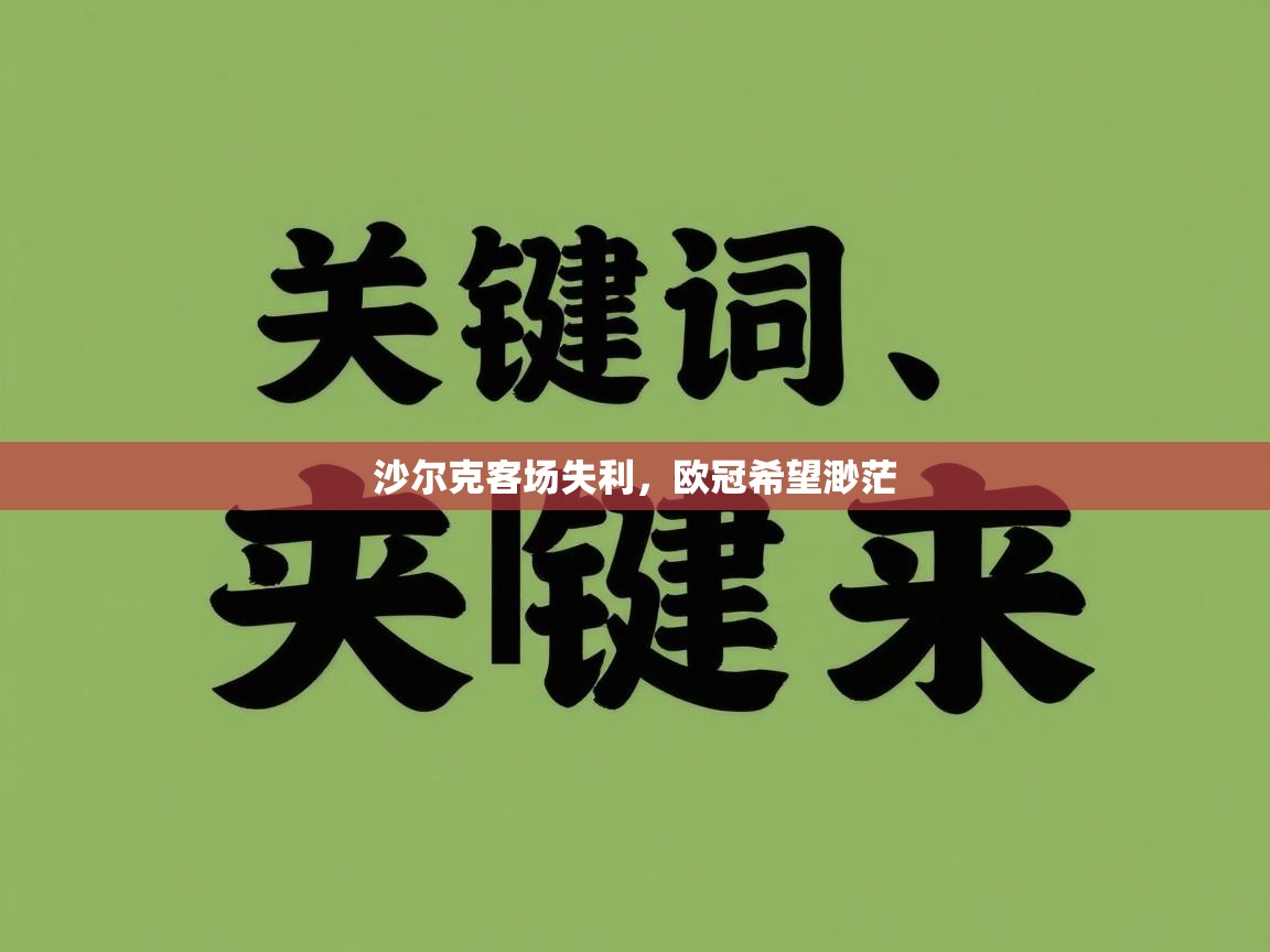 云开体育官方app下载-沙尔克客场失利,欧冠希望渺茫 第3张